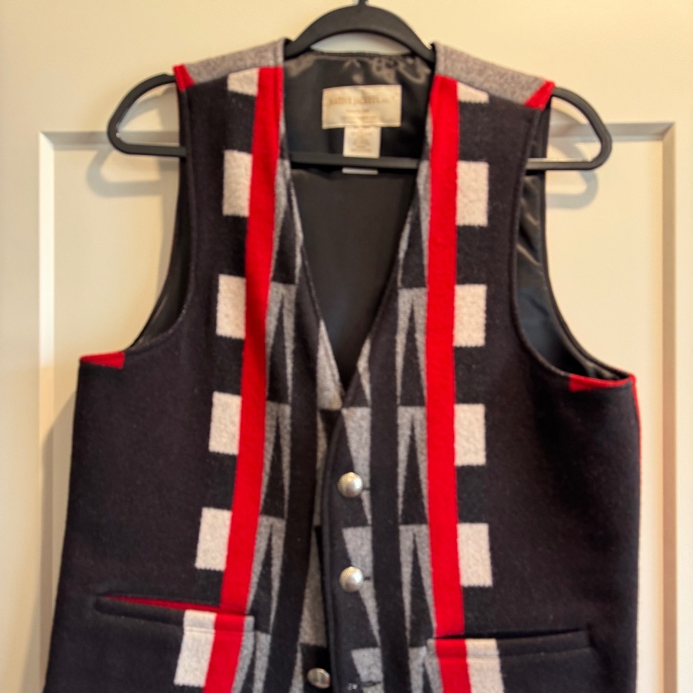 Native Indian Trade Blanket Men’s Vest Medium